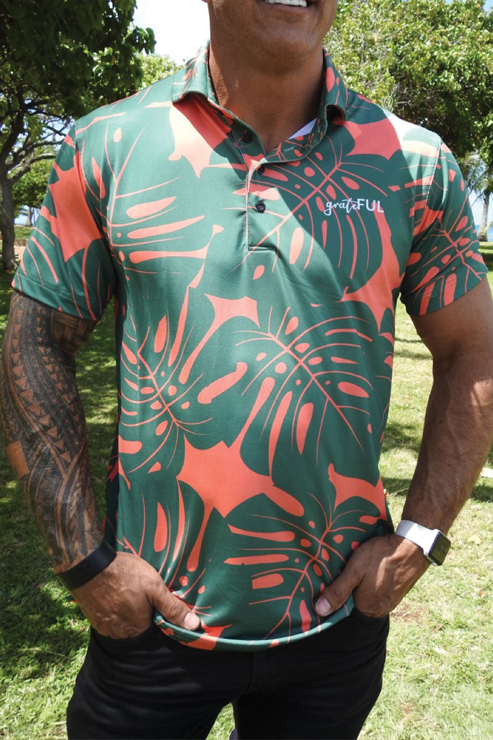 Men's Monstera Polo